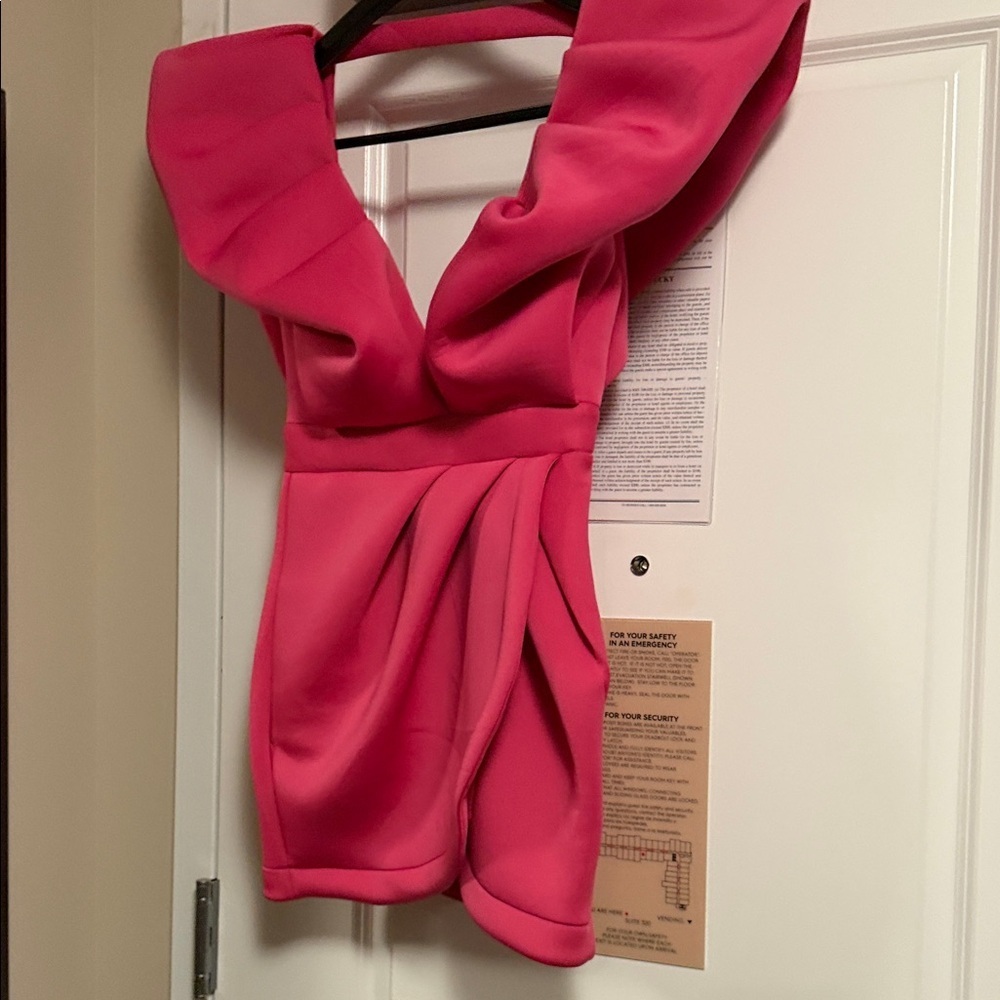 MARBLE Hot Pink Mini Dress